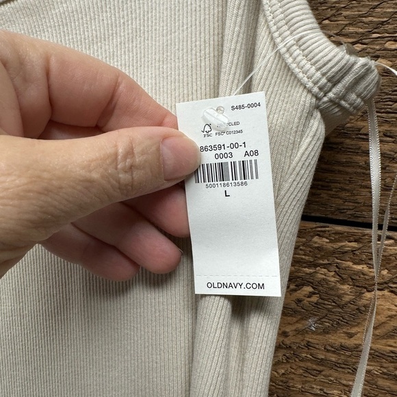 Old Navy Cream Sleeveless Maxi Sundress size large New with tags - Picture 5 of 7